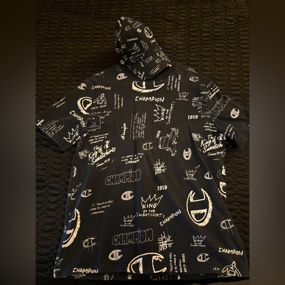 Men Champion hat and shirt